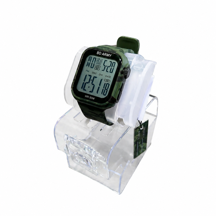 BD Army Tactical Waterproof Digital Watch – Camo Edition (WR 50M)