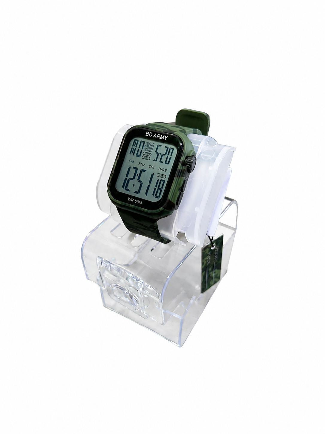 BD Army Tactical Waterproof Digital Watch – Camo Edition (WR 50M)