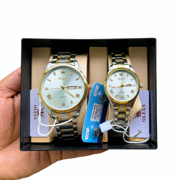 Original OLEVS Couple Watch Set in Bangladesh