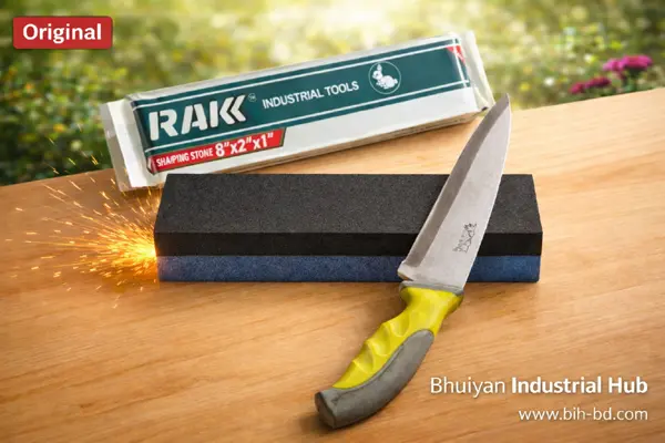 Rakk Original Heavy Duty Meat Knife Sharpening Stone (8"x2"x1") - Image 3