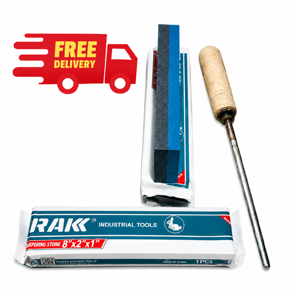 Combo Offer Knife Sharpening Rod & Original RAKK Heavy Duty Stone